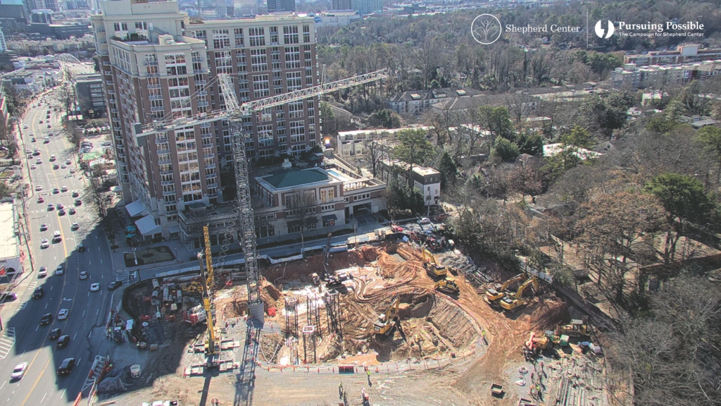Shepherd Center construction site at 1860 Peachtree Road