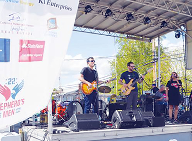 A band performs during the 2023 Murphy Music and Brews event.